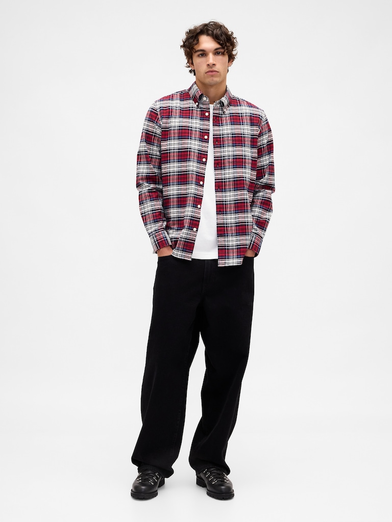Plaid Oxford Shirt