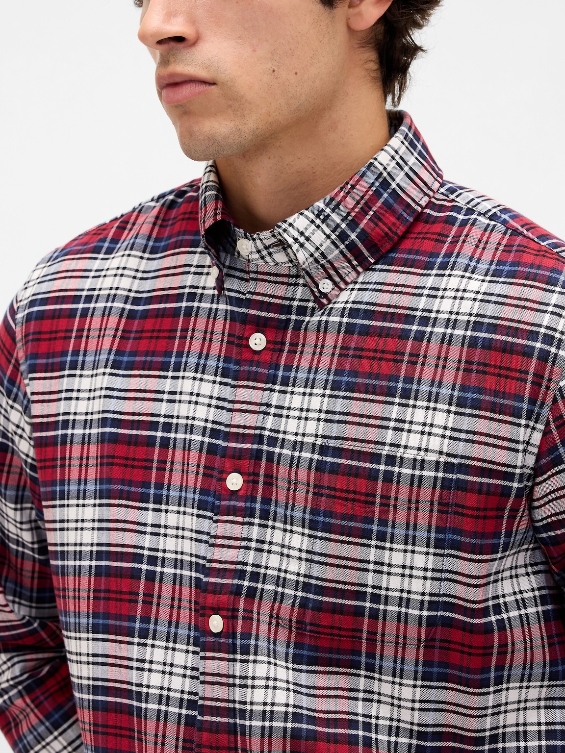 Plaid Oxford Shirt