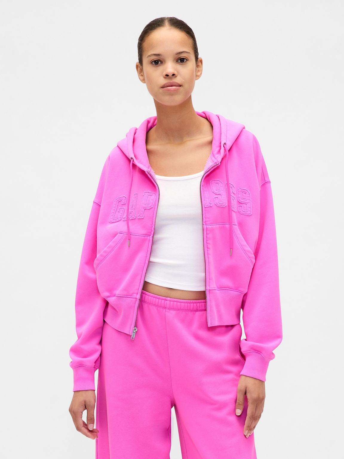 VintageSoft 1969 Logo Zip Hoodie