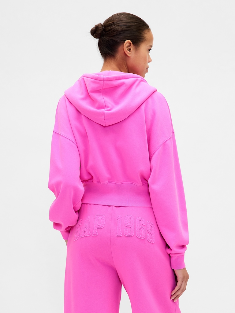 VintageSoft 1969 Logo Zip Hoodie