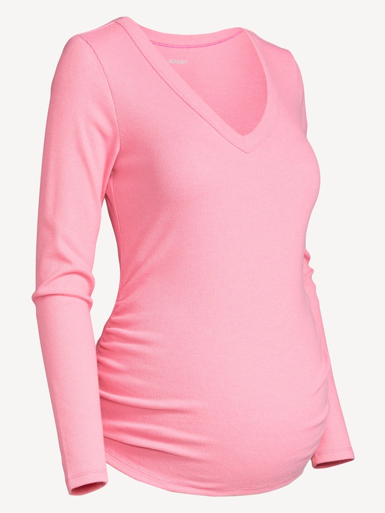 Maternity Cozy Snug V-Neck T-Shirt