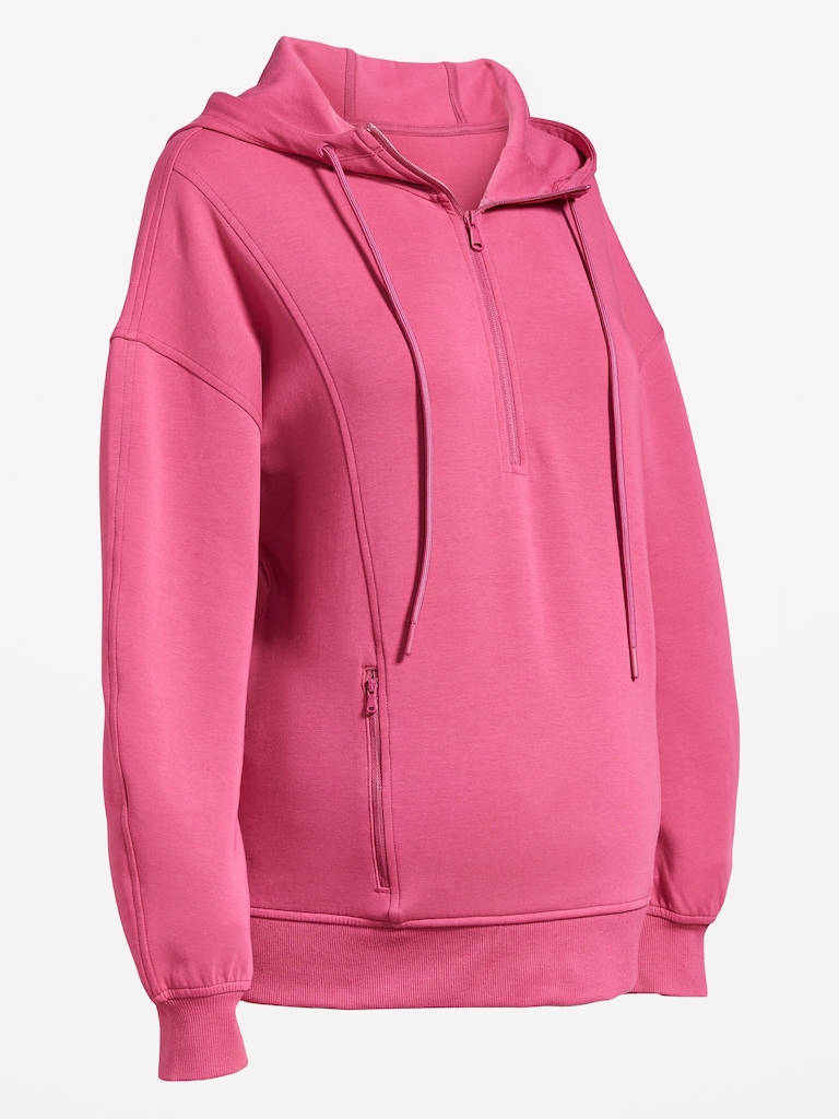 Maternity Dynamic Fleece Half-Zip Hoodie