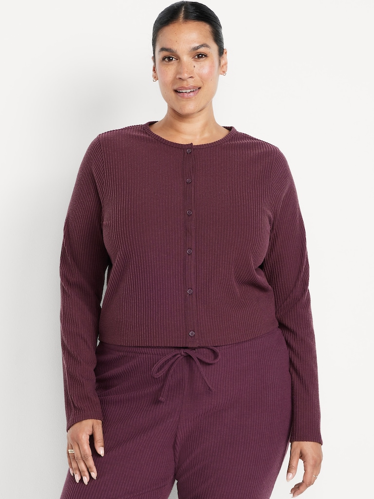 Ribbed Cardigan Sweater