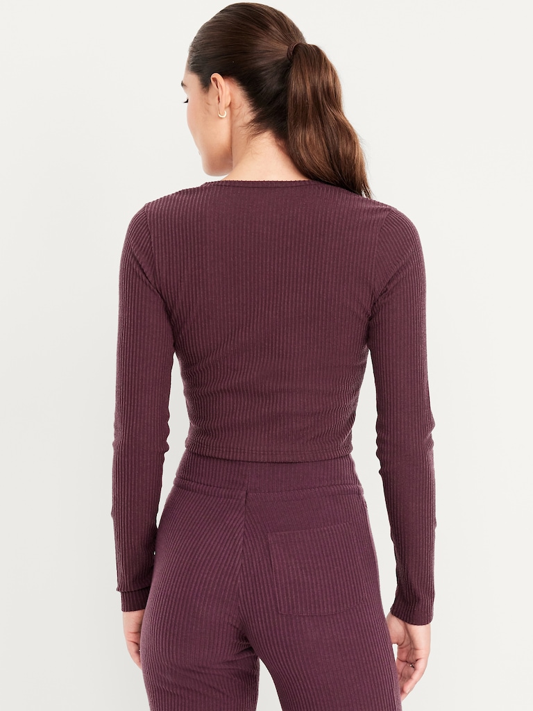 Ribbed Cardigan Sweater