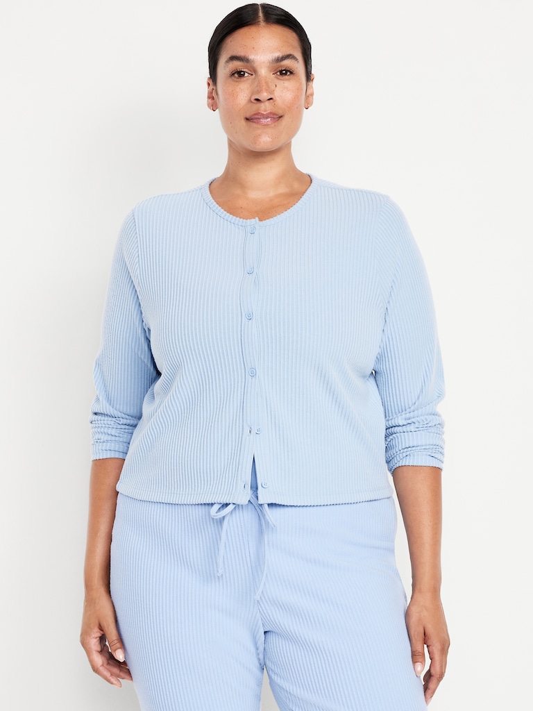 Ribbed Cardigan Sweater