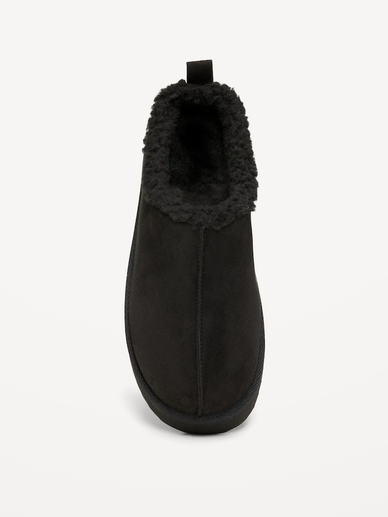 Faux-Suede Platform Mule Slippers for Girls