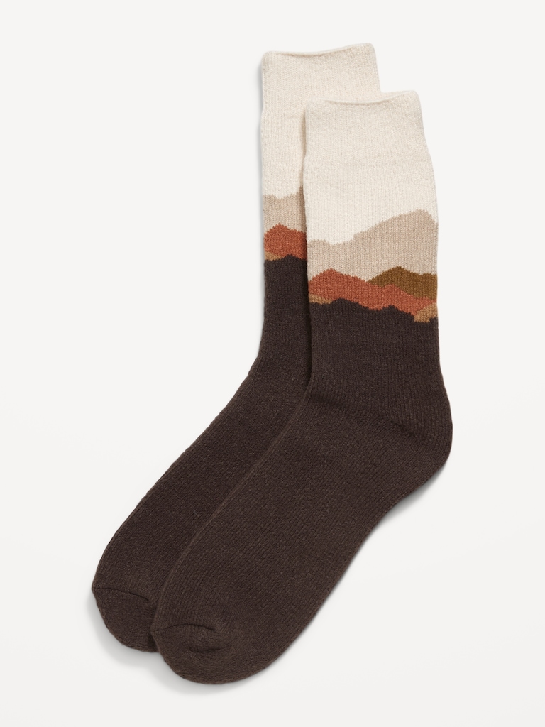 Cozy-Lined Crew Socks for Men