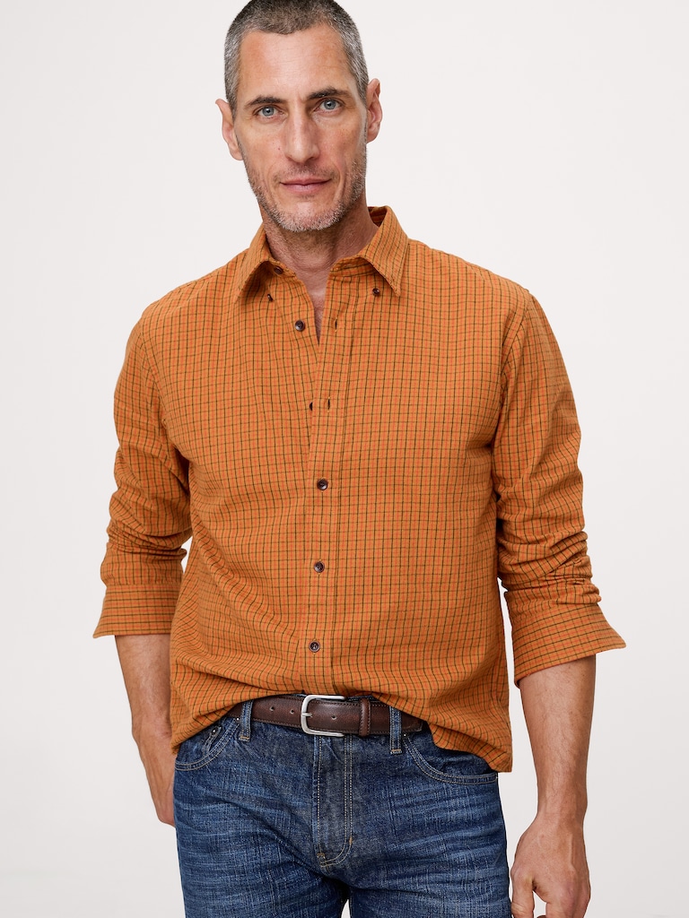 Standard-Fit Lightweight Flannel Shirt