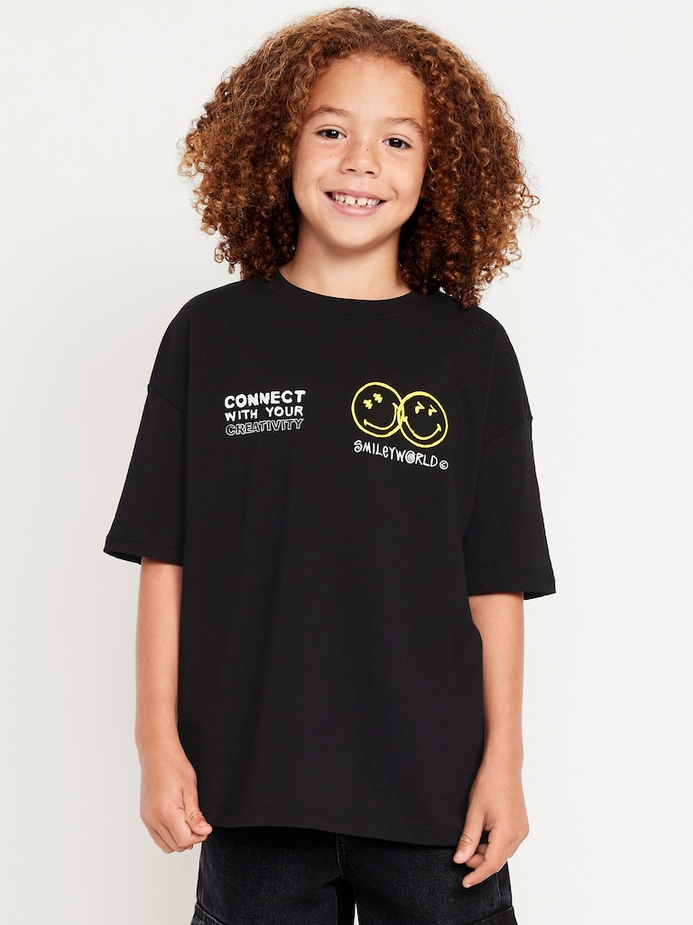 Smiley World™ Oversized Graphic T-Shirt for Boys