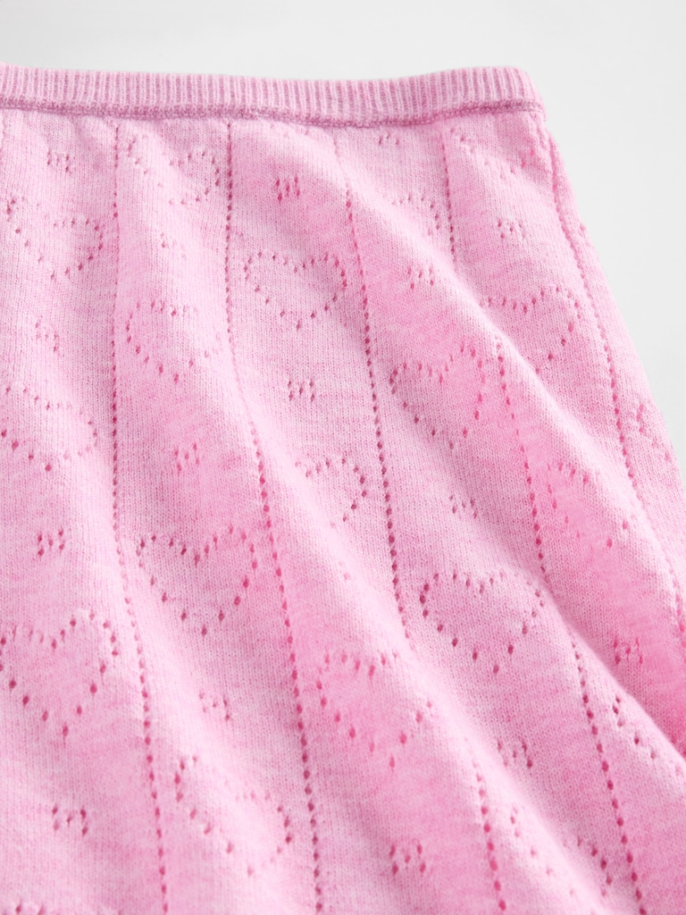 Lightweight CashSoft Pointelle Heart PJ Shorts