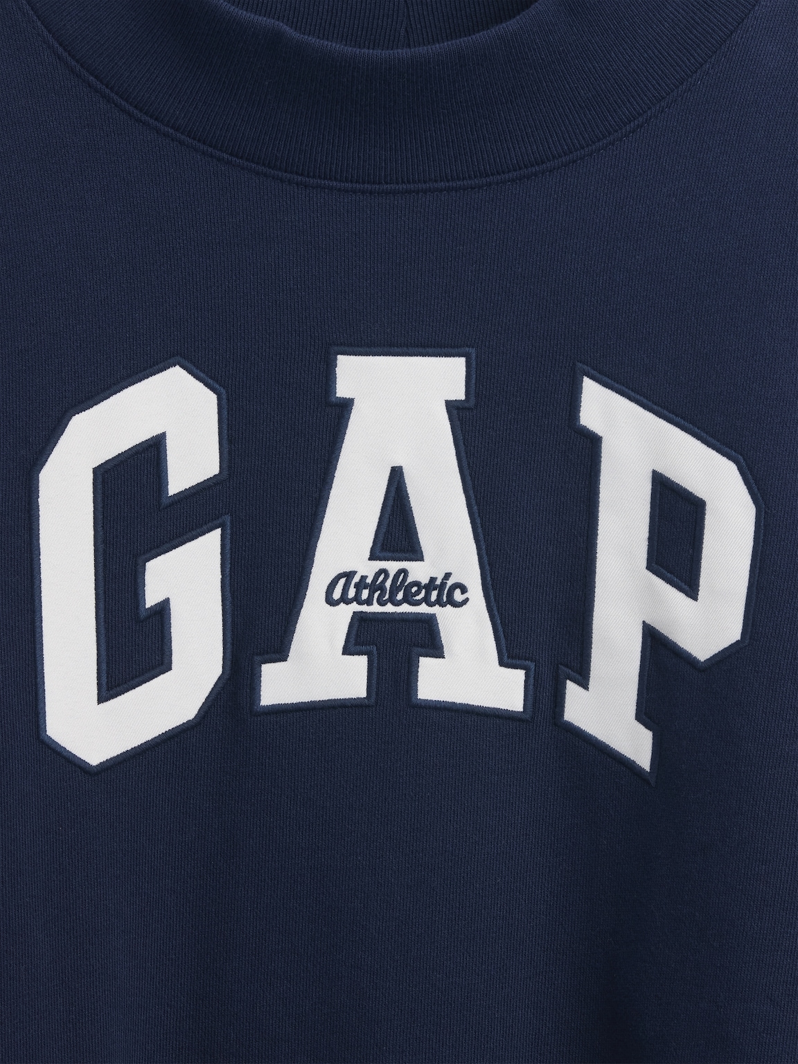 Heavyweight French Terry Oversized Mockneck Logo Sweatshirt