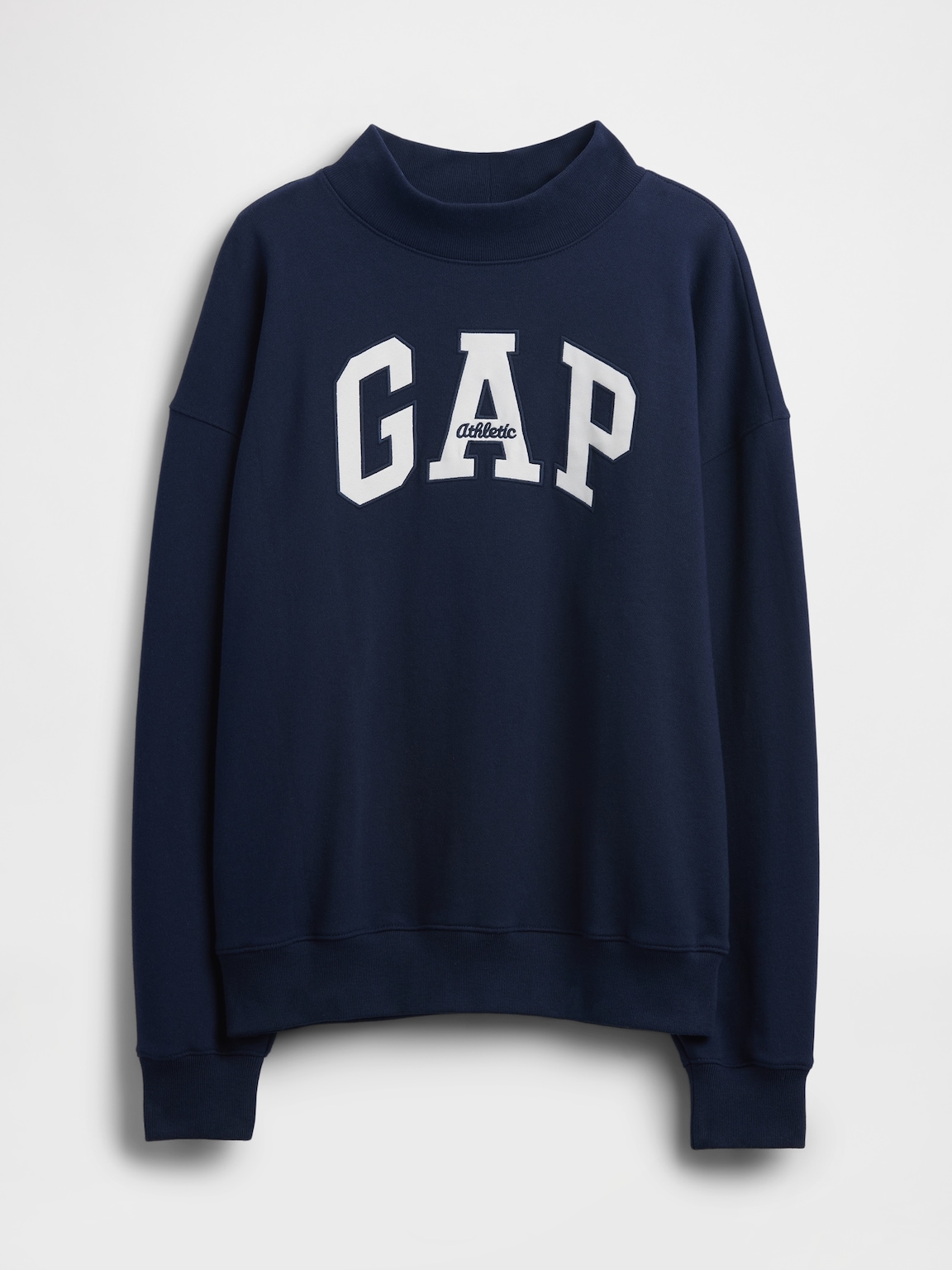 Heavyweight French Terry Oversized Mockneck Logo Sweatshirt