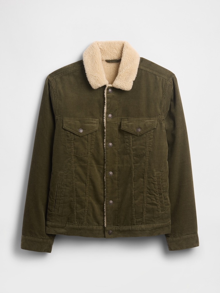 Sherpa-Lined Icon Corduroy Jacket