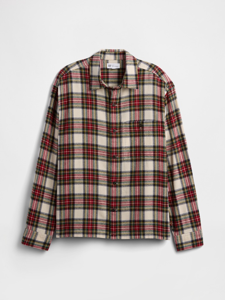 Flannel Shirt in Boxy Fit