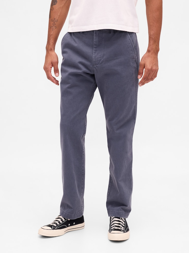 Heavyweight Twill Relaxed Straight Khakis