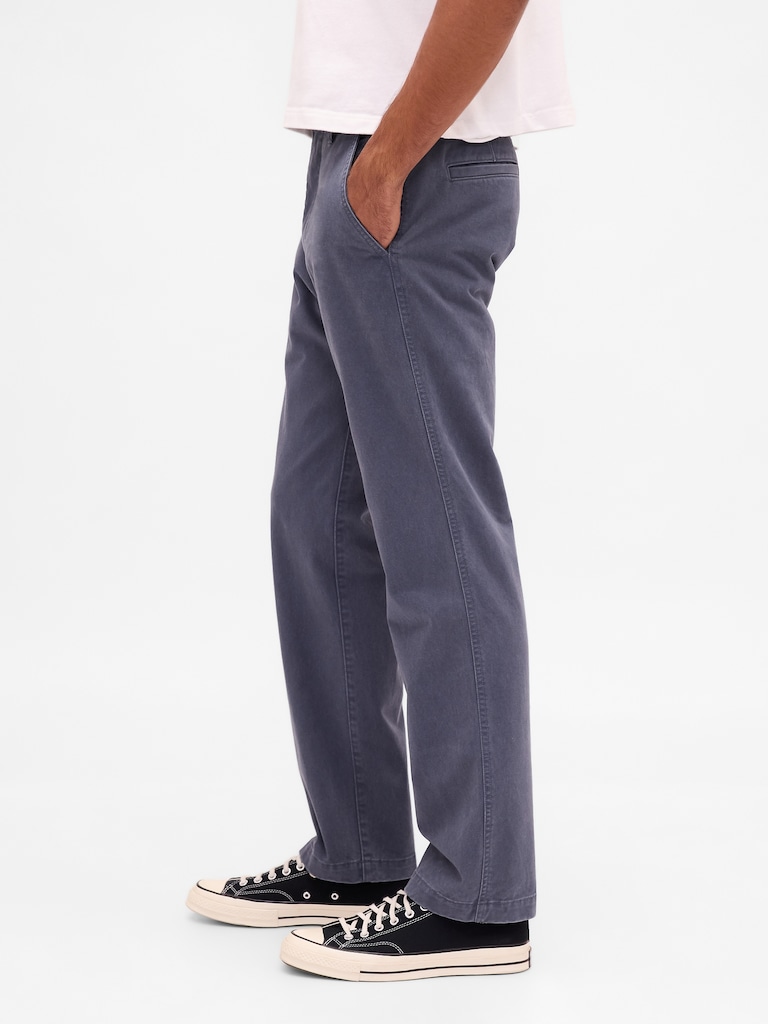 Heavyweight Twill Relaxed Straight Khakis