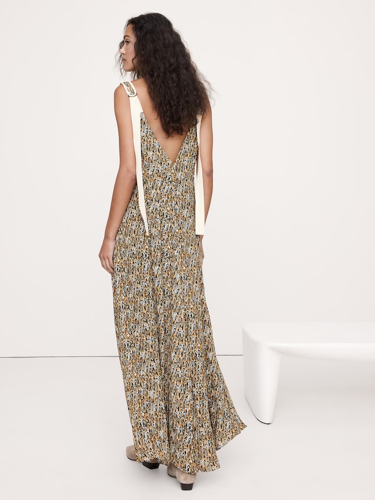 Pintuck Maxi Dress