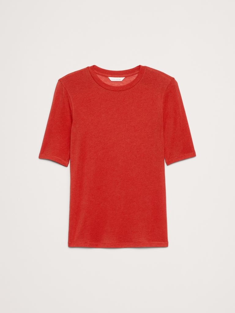 Sheer Lyocell-Wool Crew-Neck T-Shirt