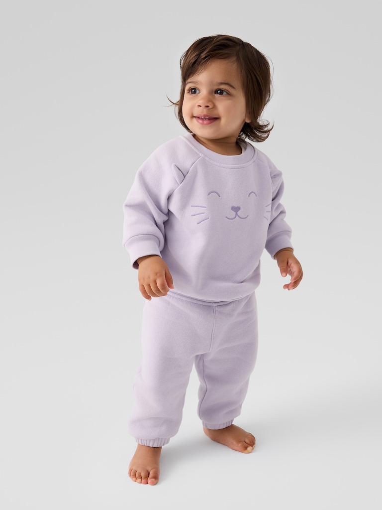 Baby Fleece Two-Piece Outfit Set