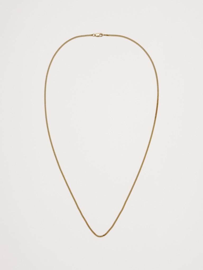 2mm Gold Vermeil Cuban Chain Necklace by Miansai