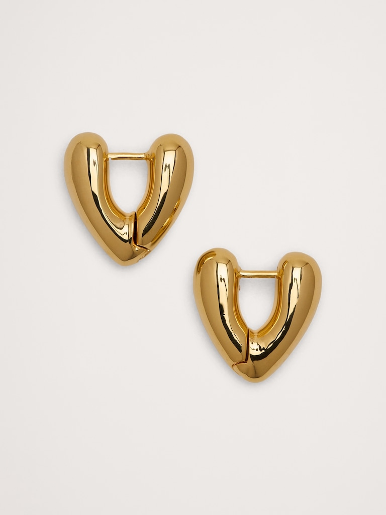 Heart Hoop Earrings
