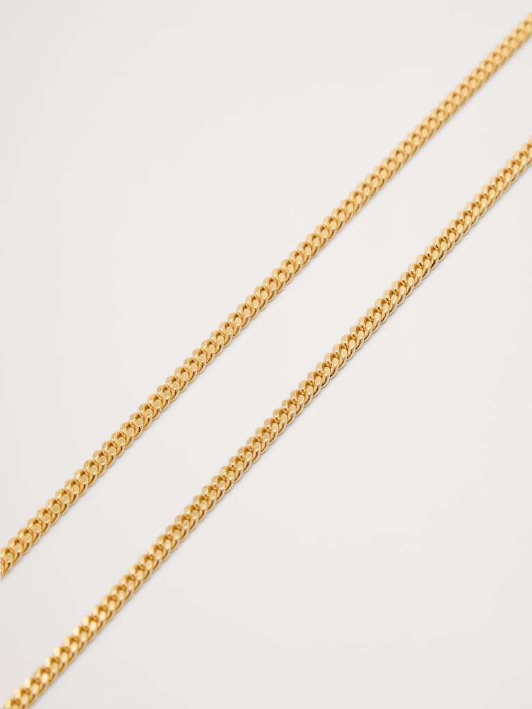 2mm Gold Vermeil Cuban Chain Necklace by Miansai