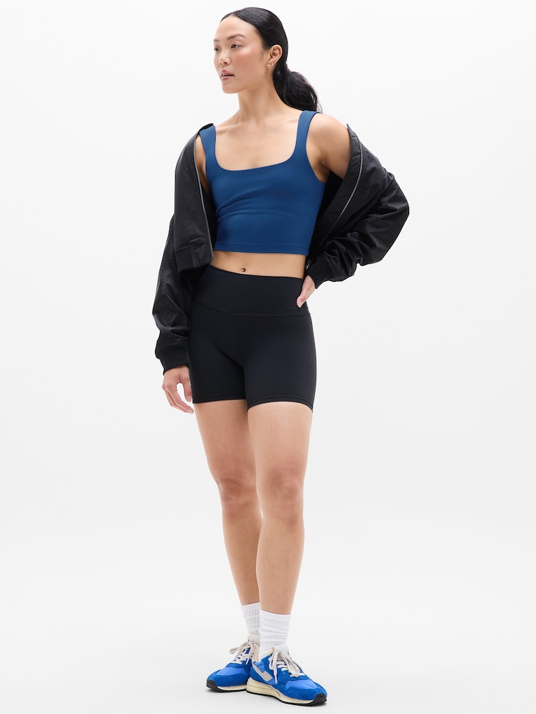Transcend Square Neck Crop Sports Bra A-C