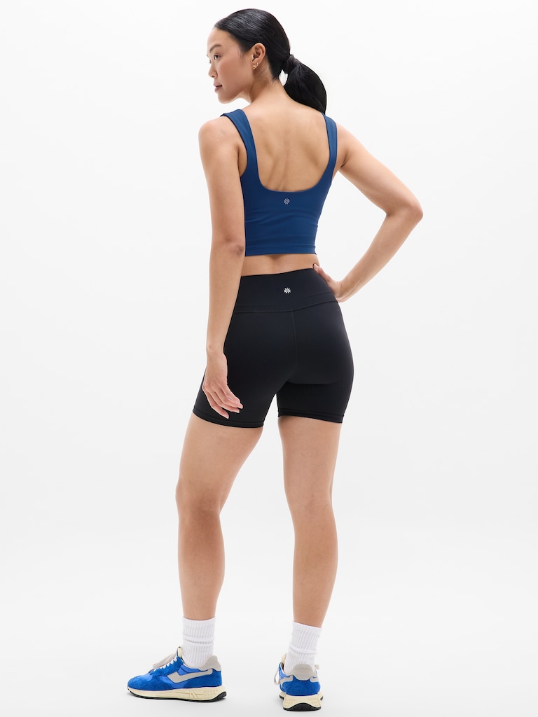 Transcend Square Neck Crop Sports Bra A-C