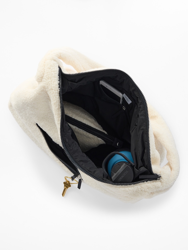 All About Sherpa Oversized Crossbody Hobo