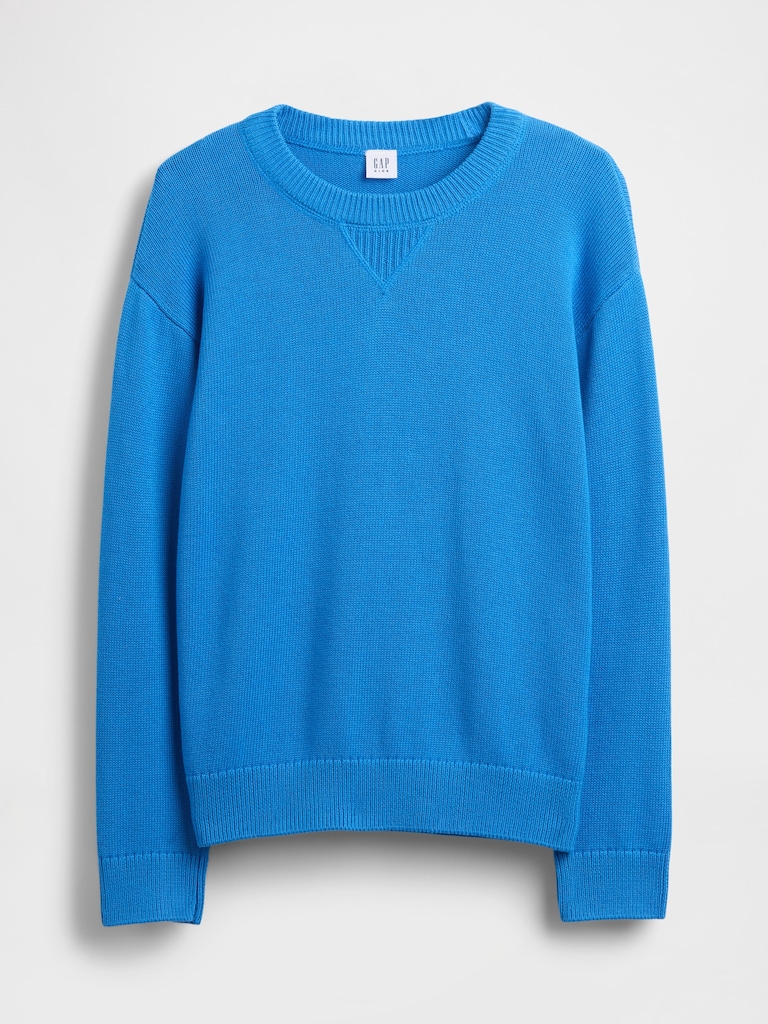 Kids Relaxed Crewneck Sweater