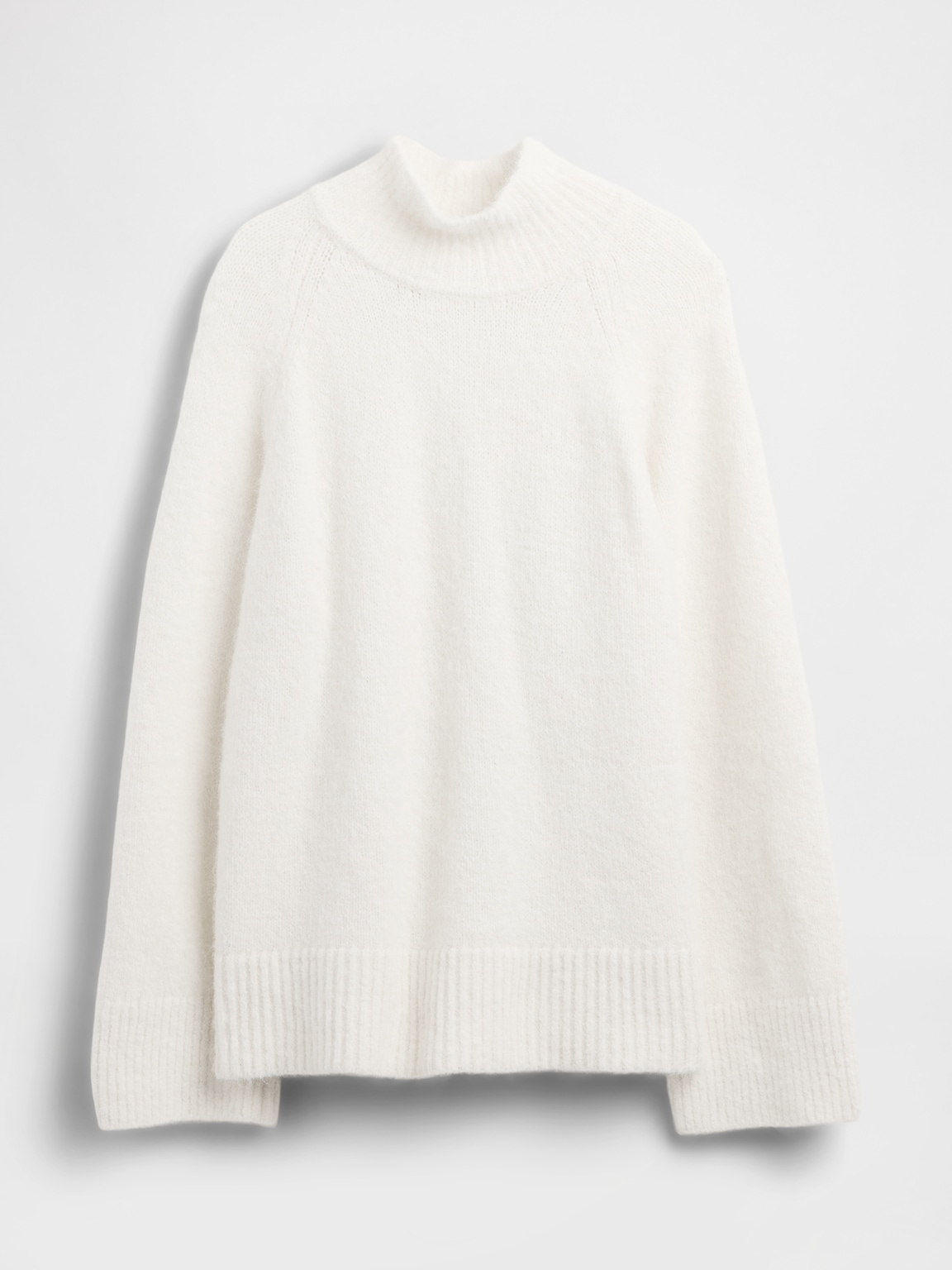 Fuzzy Oversized Turtleneck Sweater
