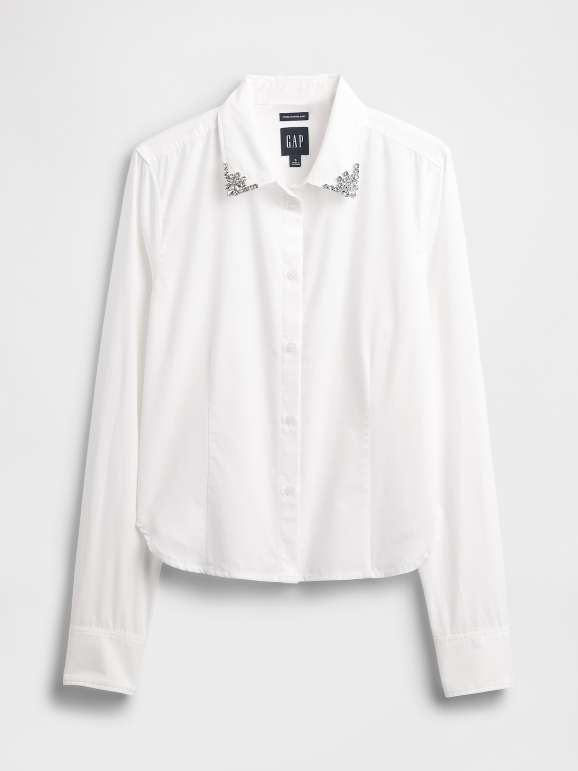 Organic Cotton Fitted Crop Shirt