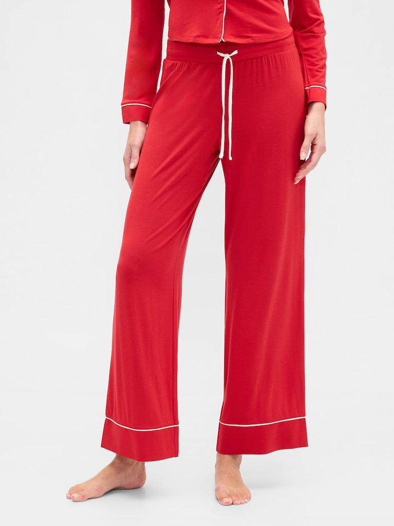 Modal Wide-Leg PJ Pants