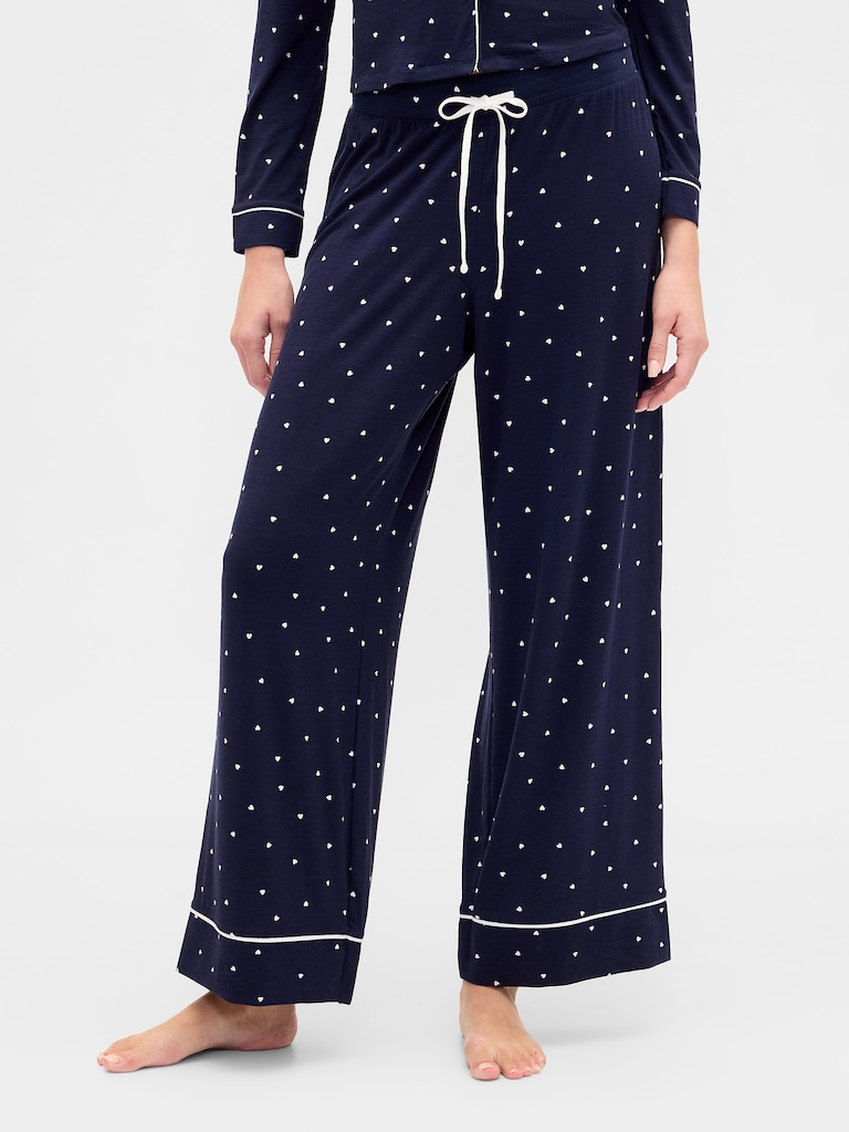 Modal Wide-Leg PJ Pants