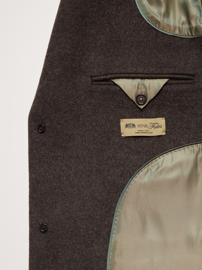 Italian Melton Wool-Blend Top Coat