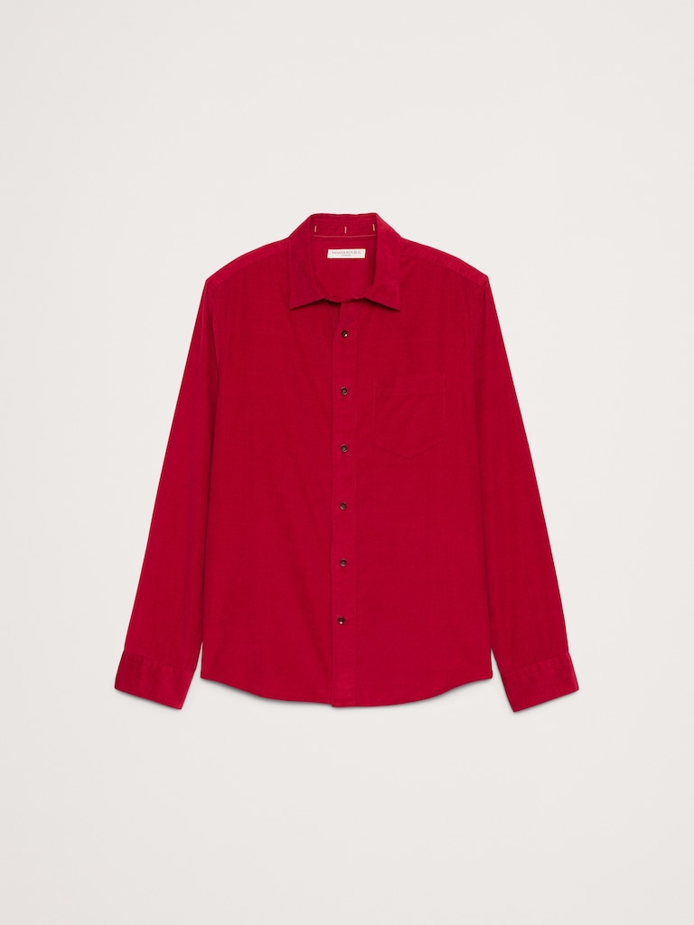 Standard-Fit Lightweight Corduroy Shirt
