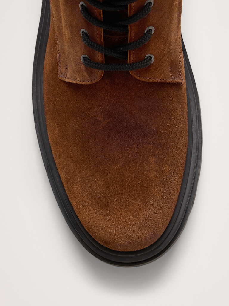 Italian Suede Combat Boot