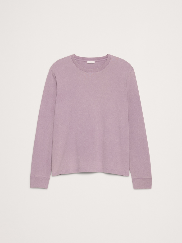 Sun-Washed Cotton Long-Sleeve T-Shirt