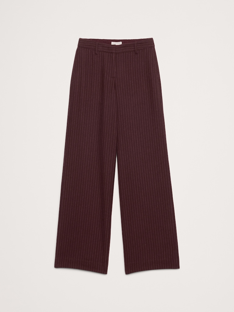 The Everyday Wide-Leg Pant in Flannel