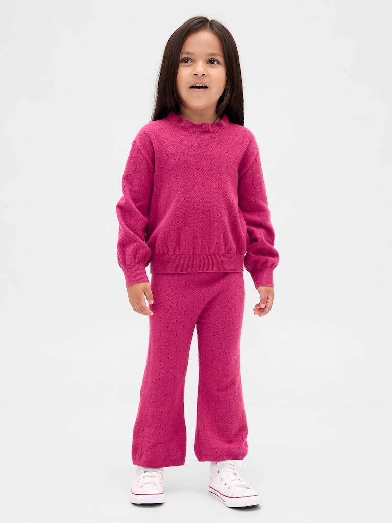 Baby & Toddler CashSoft Pointelle Flare Pants