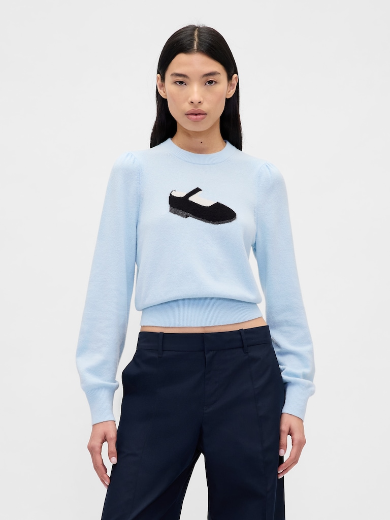Gap × Sandy Liang CashSoft Crop Sweater