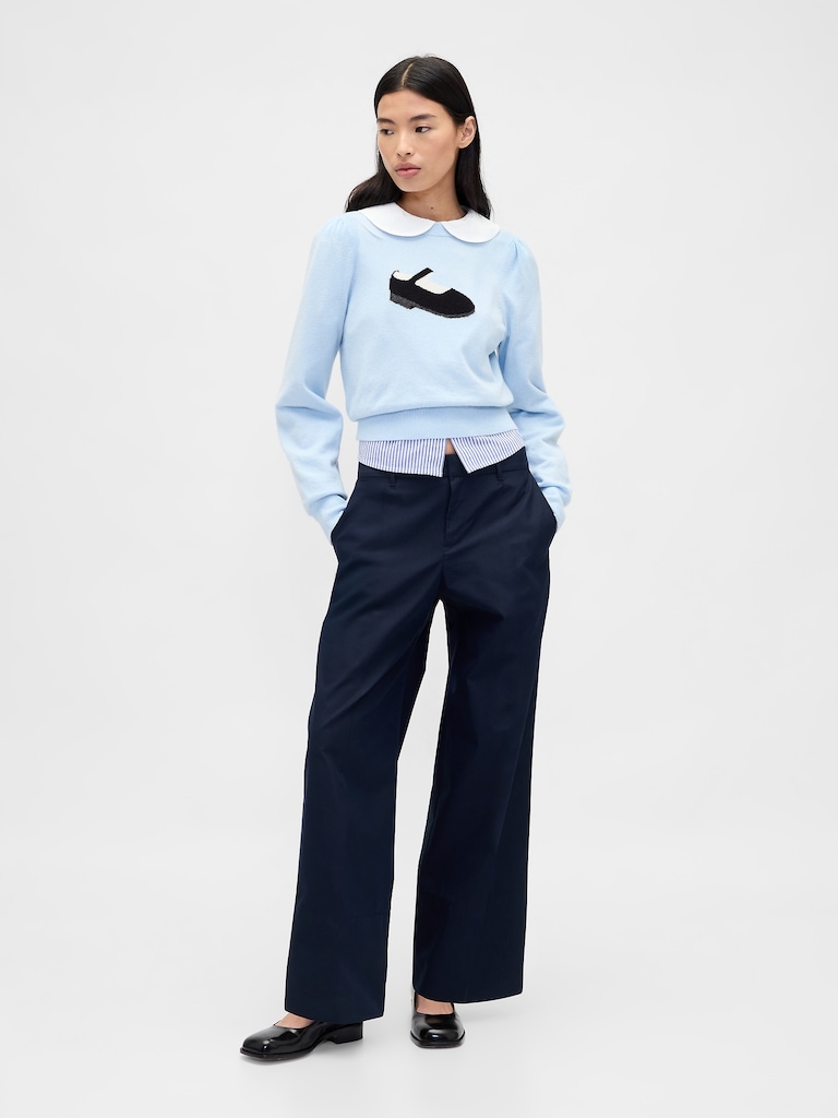 Gap × Sandy Liang CashSoft Crop Sweater