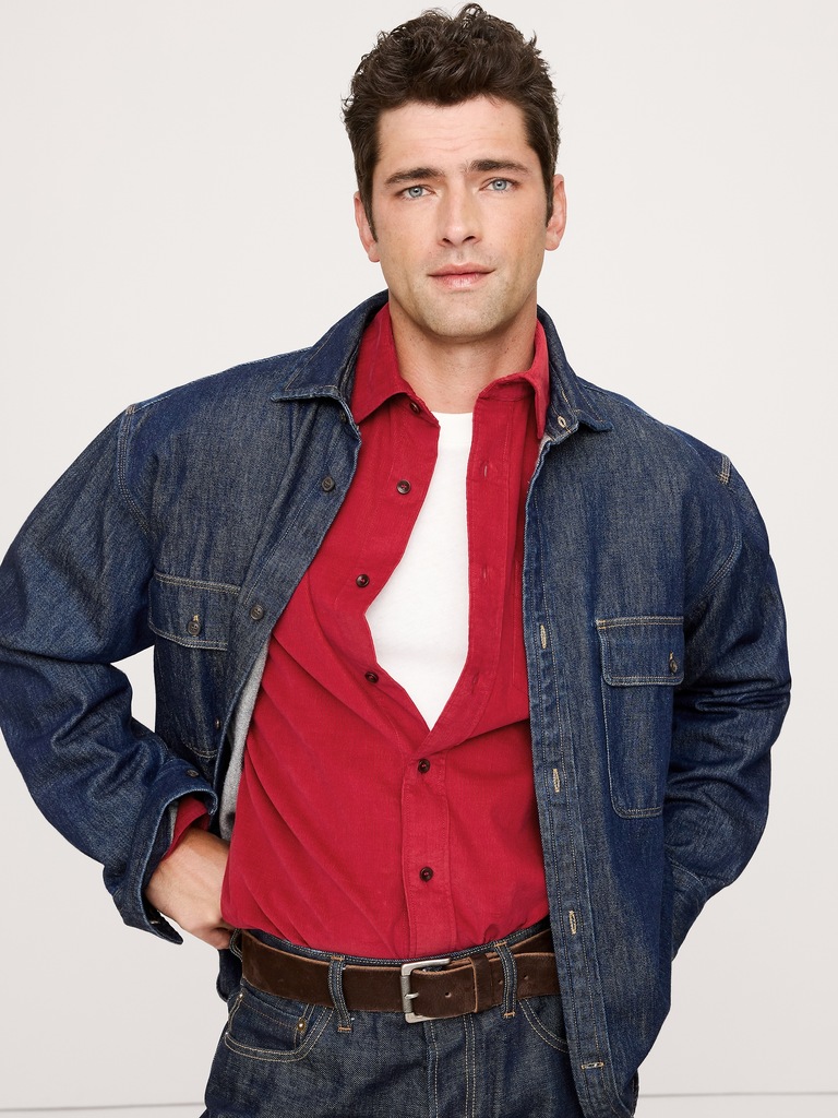 Standard-Fit Lightweight Corduroy Shirt