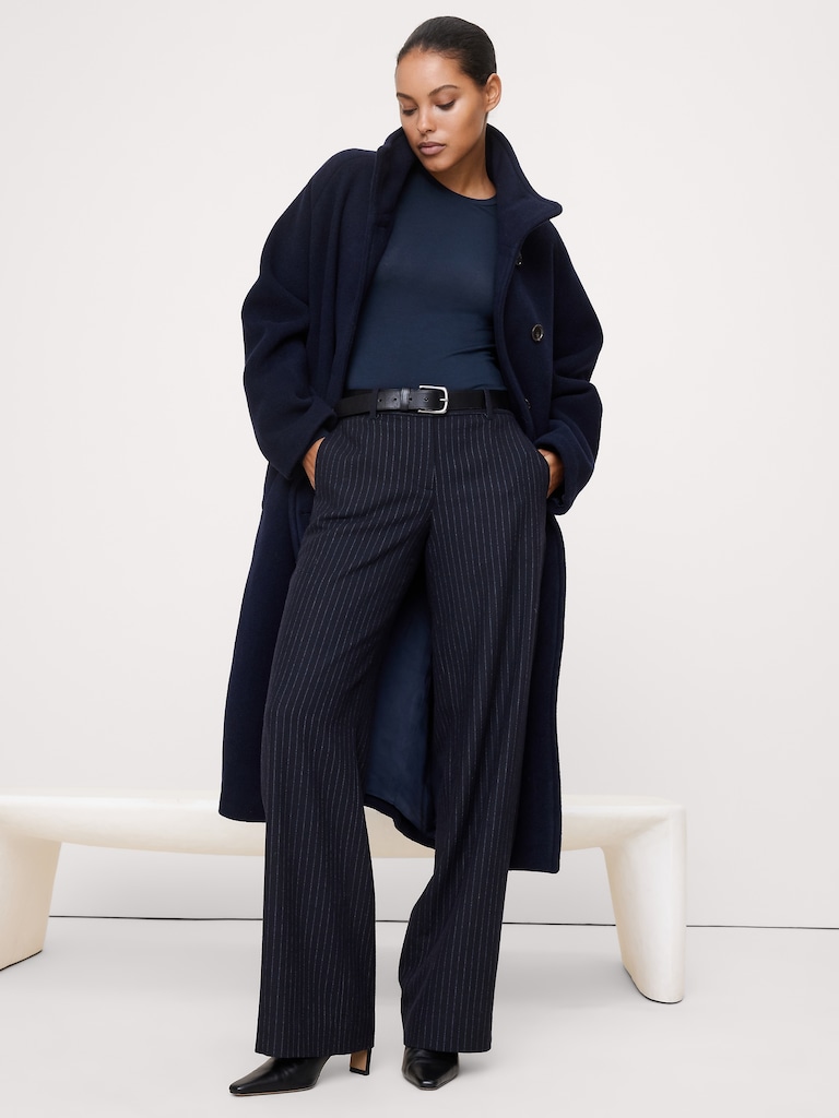 Luxe Wool-Blend Crew-Neck T-Shirt