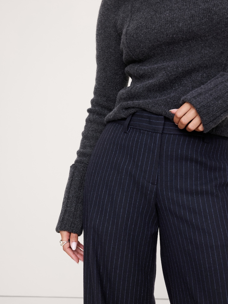 The Everyday Wide-Leg Pant in Flannel