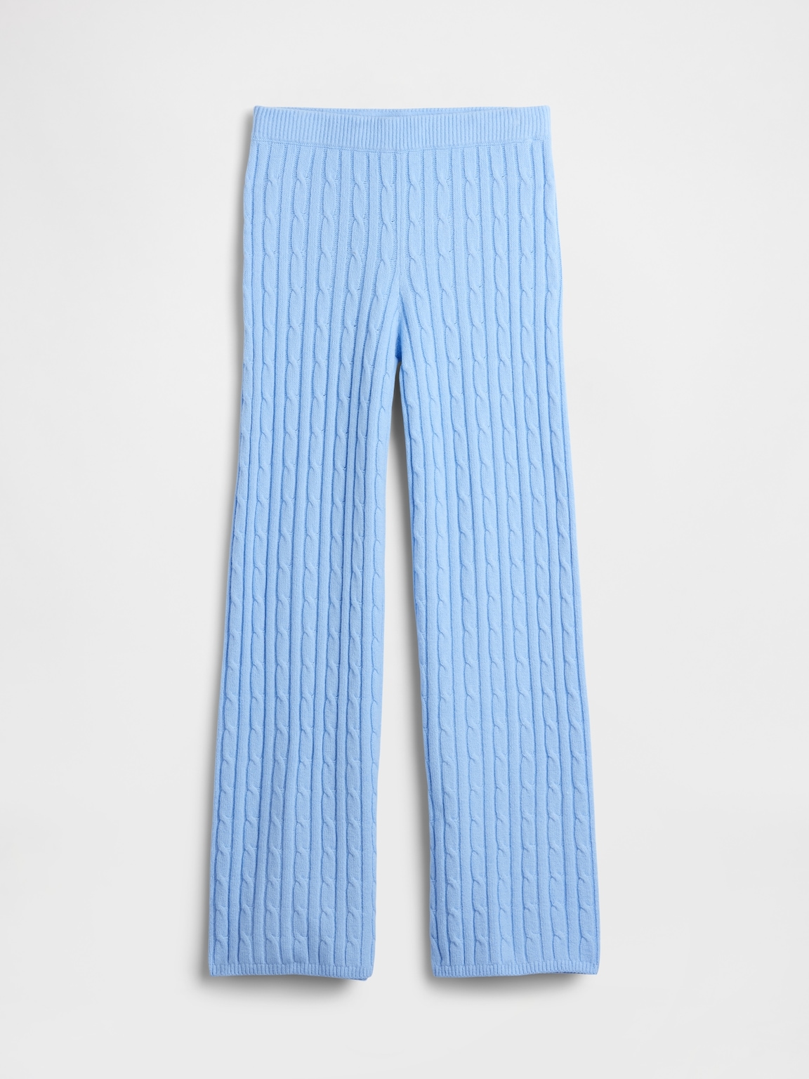 CashSoft Cable-Knit Sweater Pants