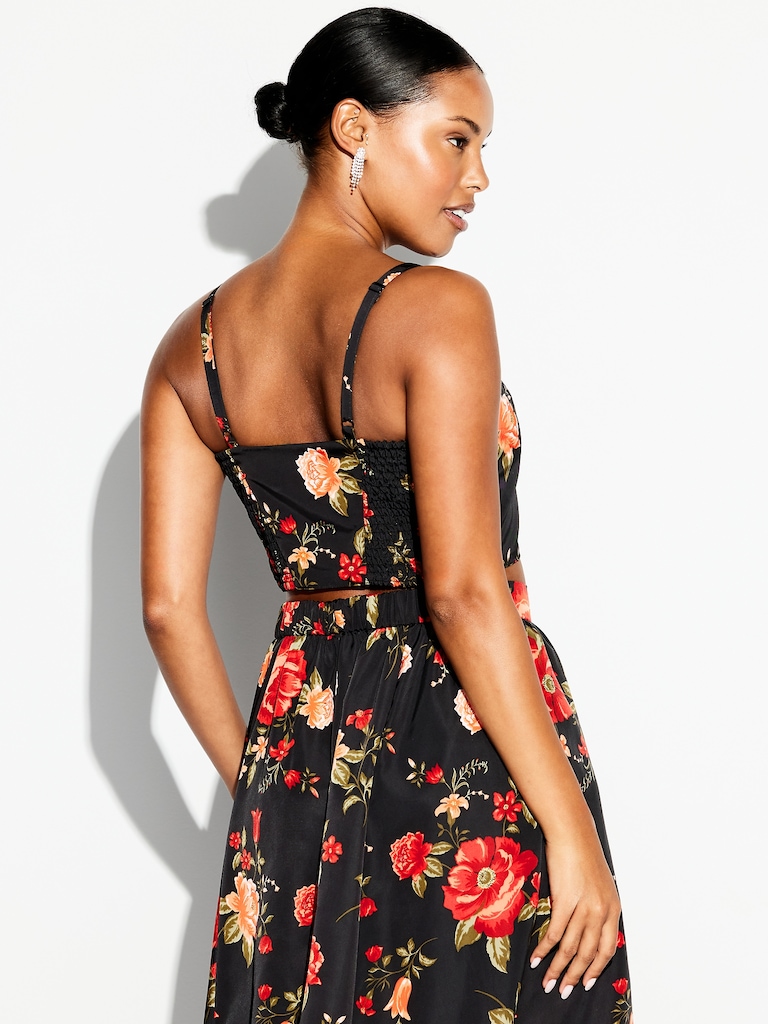 The Occasion by Old Navy Taffeta Cropped Tank Top