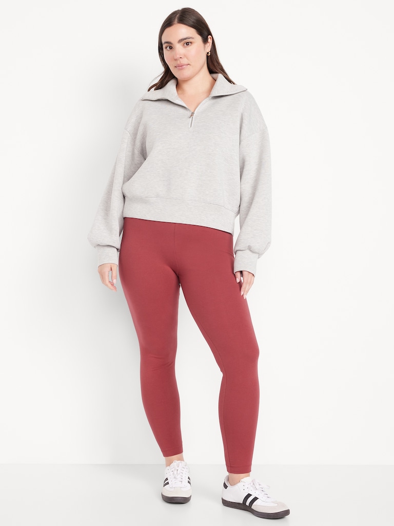 High-Waisted Jersey Fashion Layering Leggings