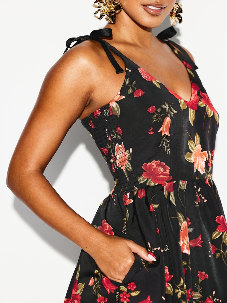 The Occasion by Old Navy Fit & Flare Taffeta Mini Dress