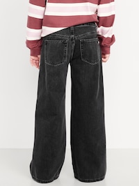 Super Baggy Wide-Leg Crossover Jeans for Girls